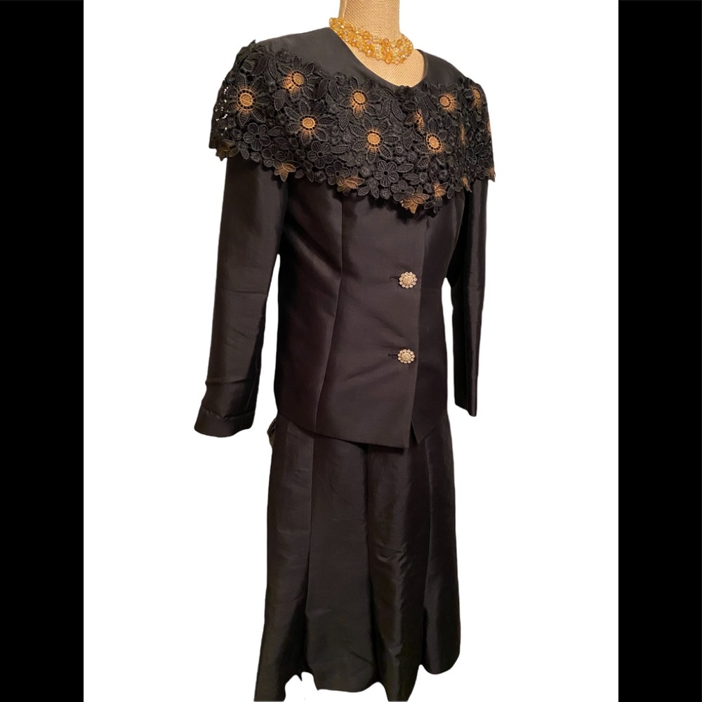Donna Vinci 80's Couture 2-Piece Skirt Set